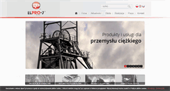 Desktop Screenshot of elpro7.pl